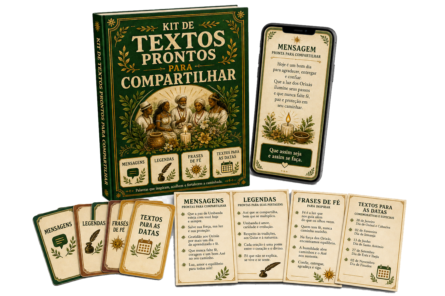 Kit de textos prontos para compartilhar